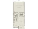 Open-concept layout floorplan of first floor featuring a kitchen, living room, and a two car garage at 14028 Parkside Crossing Dr # 331, Charlotte, NC 28273
