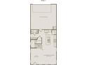 First floor plan featuring a 2-car garage, kitchen, gathering room, cafe, and powder room at 15926 Parkside Crossing Dr # 322, Charlotte, NC 28273