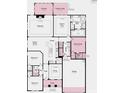 Floor plan featuring sunroom, outdoor living, owner's suite, gathering area, kitchen, and bedrooms at 3018 Tramore Dr, Harrisburg, NC 28075