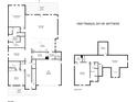 Detailed floor plan of the house, showcasing the layout of the rooms and dimensions at 13605 Tranquil Day Dr, Matthews, NC 28105