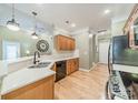 Well-equipped kitchen with stainless steel appliances, granite countertops, and ample cabinet space at 12039 Lawings Corner Dr, Huntersville, NC 28078