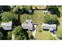 Aerial view of the property showcasing the layout, backyard, and surrounding neighborhood at 205 Wrentree Ln, Gastonia, NC 28056