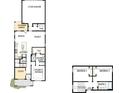 Detailed floor plan showcasing the layout of this home's main level and upper level at 17033 Malone Ln, Mint Hill, NC 28227