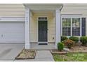 Inviting front entry with white columns and manicured landscaping at 4531 Dalbeth St, Charlotte, NC 28213