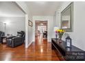 Warm, inviting entryway featuring hardwood floors, soft gray walls, and stylish decor at 1753 Elmwood Dr, Rock Hill, SC 29730