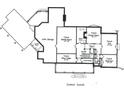 Lower level floor plan showcasing media room, wine cellar, game room, den, and bedroom at 21121 Shearer Rd, Davidson, NC 28036