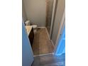 Bathroom with a tile floor, shower with glass doors, and a vanity with sink at 824 S Laurel St, Lincolnton, NC 28092
