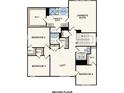 Second floor layout showing the owner's suite, bedrooms 2, 3, and 4, with the laundry room at 7024 Stella Pl, Stanley, NC 28164