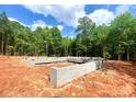 The foundation of a home in a wooded area, ready for construction at 762 Highway 274 Hwy, Clover, SC 29710