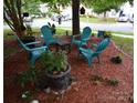 Inviting outdoor space featuring comfortable seating and landscaping at 1332 Waterlily Ln, Charlotte, NC 28262