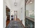 Inviting foyer with hardwood floors and a view of the light-filled interior at 1915 Winthrop Ave, Charlotte, NC 28203