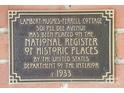 Historical marker showing designation on the National Register of Historic Places at 501 Pee Dee Ave, Albemarle, NC 28001