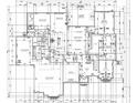 Detailed first floor plan with kitchen, primary suite, garage, and other rooms with dimensions at 306 Sugar Maple Ln, Matthews, NC 28104