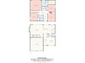 Detailed floor plan showcasing layout of home, including room dimensions at 2802 Azalea Hills Dr, Charlotte, NC 28262