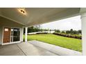 Enjoy the outdoors on this back patio overlooking the well-maintained lawn and lush greenery, ideal for relaxation at 2046 Sabra St # Cwo0006, Gastonia, NC 28054