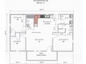 Detailed floor plan of a 2-bedroom, 1-bath house with dimensions for the living room, kitchen, and bedrooms at 290 Greentree Dr, Rock Hill, SC 29730