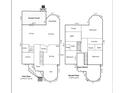 Detailed floor plan showcasing the layout of the first and second floors at 416 E Park Ave, Charlotte, NC 28203