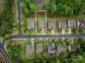 Drone shot exhibiting the house and yard size, along with the surrounding neighborhood at 15630 Oleander Dr, Charlotte, NC 28278