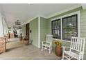 Inviting front porch with comfortable seating and stylish decor at 2414 Bay St, Charlotte, NC 28205