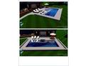 Aerial rendering of a modern backyard pool with an attached spa at 167 Greenbay Rd, Mooresville, NC 28117
