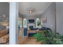Inviting living room with hardwood floors and a cozy fireplace at 1643 Essex Hall Dr, Rock Hill, SC 29730