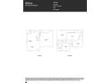 Blueprint showing the first and second floor layout, three bedrooms, and a two-car garage at 1102 Old Trade St, Edgemoor, SC 29712