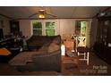 Spacious living room with natural light, couch, and ceiling fan at 1320 Smith Woods Dr, Hickory Grove, SC 29717