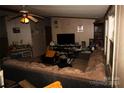 Living room with ceiling fan, sectional seating and natural light at 1320 Smith Woods Dr, Hickory Grove, SC 29717