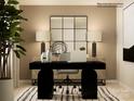 Bright office space featuring a modern desk, stylish decor, and neutral tones, creating a productive environment at 1615 Spring Lot Dr, Edgemoor, SC 29712