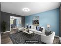 Bright and airy living room with modern decor, neutral furniture, and ample natural light at 4658 Cedar Rock Dr, Charlotte, NC 28273