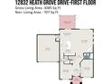 First floor floor plan featuring a kitchen, Gathering room, living room, breakfast nook, dining area, and garage at 12832 Heath Grove Dr, Huntersville, NC 28078