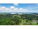 Expansive aerial view showcasing the community's beautiful lake, lush greenery, and stunning landscape at 14316 Baytown Ct, Charlotte, NC 28078