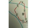 A clear property map showing the dimensions of the lot at 1451 Blueberry Ln, Charlotte, NC 28226