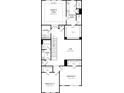 Second floor plan of the home, showcasing bedrooms, bathrooms, and walk in closets at 3119 Beacon Heights Rd, Indian Land, SC 29707