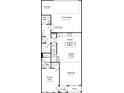 Detailed floor plan showcases a functional layout with gathering room, casual dining, and a kitchen at 3125 Beacon Heights Rd, Indian Land, SC 29707