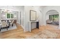 Stylish hallway leads to dining and living areas at 5601 Robinhood Rd, Charlotte, NC 28211