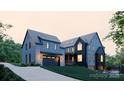Spacious house with an attached garage, modern design, and a well-maintained lawn at 866 Concord Rd # 1C, Davidson, NC 28036