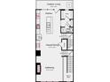 Floorplan of the first floor featuring the kitchen, dining, gathering areas at 316 Catawba Ave, Davidson, NC 28036