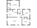 Detailed floor plan showcasing the layout of the home at 2214 Grimes St, Charlotte, NC 28206