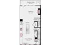Floor plan showcasing layout of kitchen, dining, outdoor living, and half bath at 312 Catawba Ave, Davidson, NC 28036