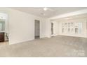 Bright, spacious living room with carpet, natural light, and neutral tones, perfect for versatile decorating at 243 Lincoln St, Charlotte, NC 28203