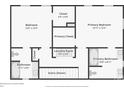 Second floor plan featuring bedrooms, bathrooms, primary suite, and laundry room at 3810 Selwyn Farms Ln # 3, Charlotte, NC 28209