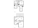 Detailed floor plan illustrating the layout of the first and second floors of the home at 1051 Streamlet Way, Monroe, NC 28110