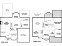 Detailed floor plan showcasing layout of main and upper levels, including bedrooms, kitchen, and living areas at 15826 Hollingbourne Rd, Huntersville, NC 28078