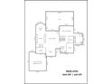 Main level floor plan featuring the kitchen, great room, Primary bedroom, and attached garage at 2045 10Th Street Nw Ln, Hickory, NC 28601