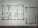 Detailed 1st floor plan showcasing the layout of the primary rooms, kitchen, and garage at 6409 Barkley Farm Rd, Huntersville, NC 28078