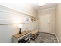 Bright foyer featuring wainscoting, console table, and stylish decor at 363 Bellingrath Blvd, Rock Hill, SC 29730