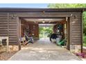 Spacious garage with an open door, providing access to the lake at 6822 Zelda Dr, Catawba, NC 28609