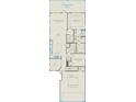 Floor plan of a home featuring two bedrooms, kitchen, gathering room, 2-car garage and patio at 2658 Headwind Ct # 245, Belmont, NC 28012