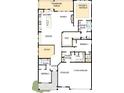 Detailed floor plan showcasing a spacious layout with multiple bedrooms, a study, and a screened porch at 1011 Idyllic Ln, Waxhaw, NC 28173